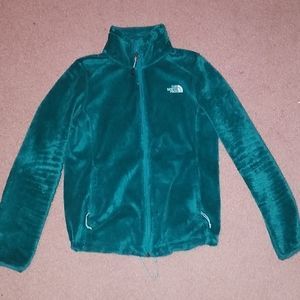 North Face Teal Plush Jacket size small